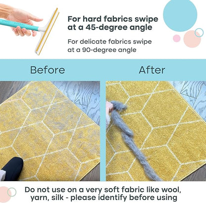 Uproot Cleaner Max Dog Hair Remover for Car & Carpet - Rake for Pet Hair Removal - 2X Faster Than Uproot Cleaner Pro - Cat Remover for Large Fabrics & Rugs