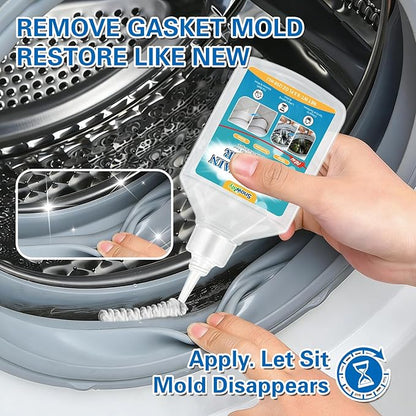 Mold Stain Home Remover Gel,16.9 Fl Oz Heavy-Duty Household Cleaner for Washing Machine Gasket,Grout Caulk, Bathroom,Bathtub,Refrigerator Strips,Front Load Washer Gasket, Grout Cleaner,Toilet gap