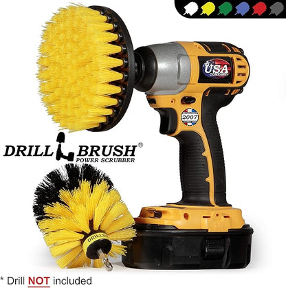 Bathroom Accessories - Cleaning Supplies - Drill Brush - Grout Cleaner - Shower Cleaner - Scrub Brush for Shower - Tile Cleaning Brush - Bathroom Cleaning Tools - Drill Brush Attachment Set - Bathtub