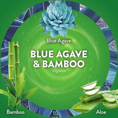 Air Wick Plug In Scented Oil Refill, Infused with Essential Oils, Plug In Air Fresheners for Home, Blue Agave & Bamboo, 4 ct