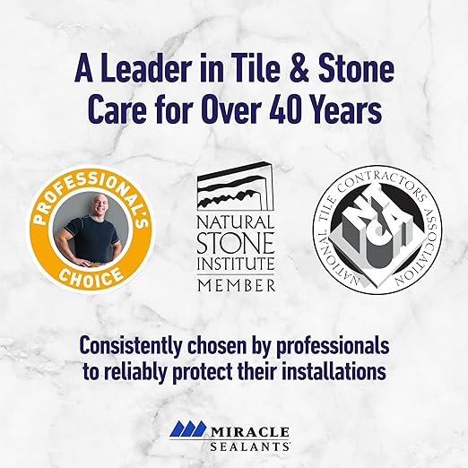 Miracle Sealants 511 Impregnator Advanced Penetrating Sealer for Countertops, Stone, Tile & Grout, Pint