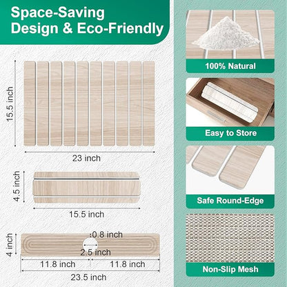 Stone Drying Mat for Kitchen Counter, 24"x16" Water Absorbing Dish Drying Mat with 24"x4" Faucet Mat for Kitchen Sink, Diatomaceous Earth Quick Dry Stone Mats for Dishes Bottles Cups (Wood Grain)