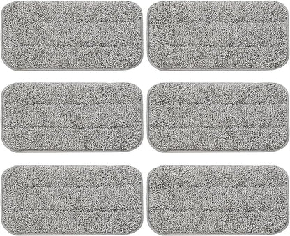 6-Pack - FEPPO Universal Steam Mop Replacement Microfiber Pads - Compatible with FEPPO Steam Mop & Most steam mops - Washable, Durable Pads for Floors, Hardwood, Tile