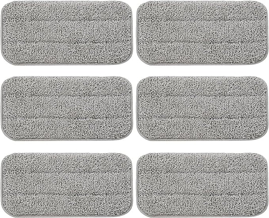 6-Pack - FEPPO Universal Steam Mop Replacement Microfiber Pads - Compatible with FEPPO Steam Mop & Most steam mops - Washable, Durable Pads for Floors, Hardwood, Tile