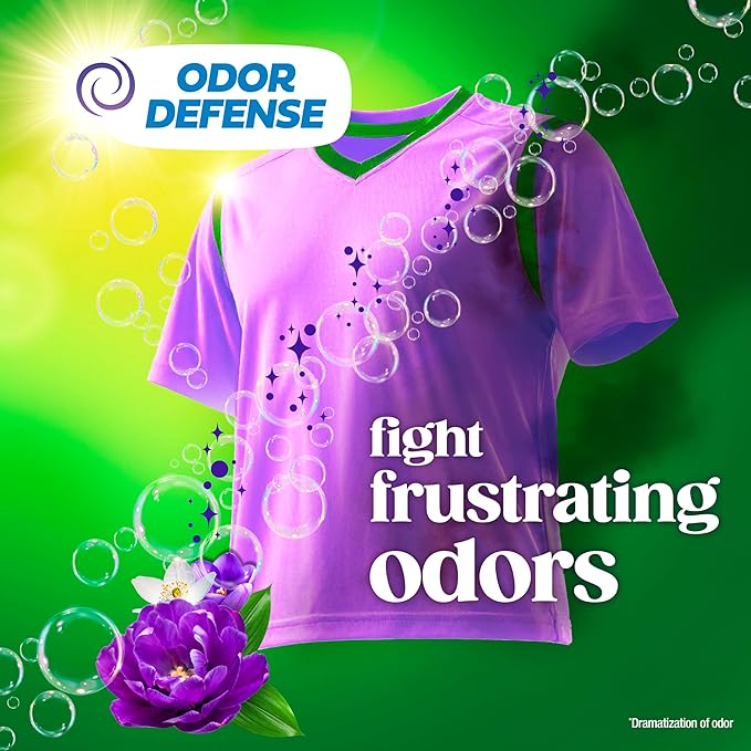 Gain Liquid Laundry Detergent, Now with Odor Defense, Moonlight Breeze Scent, 132 fl oz, 100 Loads (Packaging May Vary)