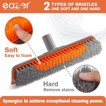 Eazer EAB03-H: Floor Scrubber Brush, 2-in-1 Deck Scrubber Brush