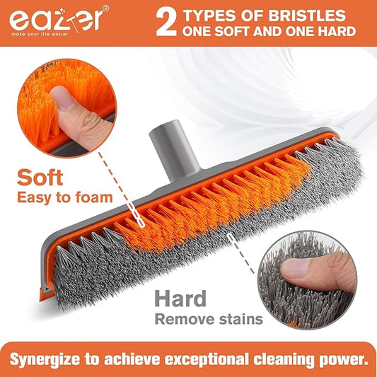 Eazer EAB03-H: Floor Scrubber Brush, 2-in-1 Deck Scrubber Brush
