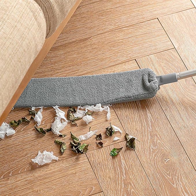 Under Appliance Cleaning Brush – Extendable Gaps Duster with Long Handle, Flexible Dust Cleaner for Tight Spaces and Hard-to-Reach Areas | Perfect for Kitchen, Bedroom, Living Room, Home Maintenance