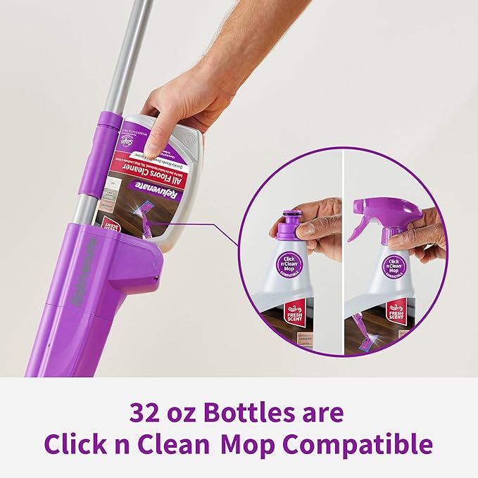 Rejuvenate All Floors Cleaner Refill, Breaks Down Dirt and Grime, Cleans and Protects Floors Throughout Your Home, Including Sealed Hardwood, Tile, Vinyl, Laminate and More, 1 Gallon, 2 Pack