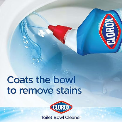 Clorox Toilet Bowl Cleaner Lime & Rust Destroyer, Automatic Toilet Bowl Cleaner, Healthcare Cleaning and Industrial Cleaning, 24 Ounces (Pack of 1)
