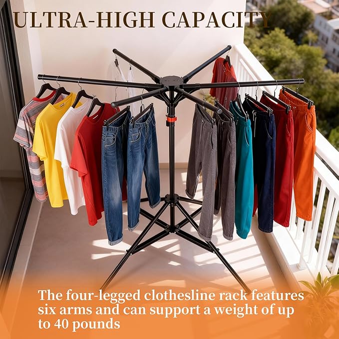 Clothes Drying Rack Foldable,Portable Drying Rack Clothing and Height-Adjustable,Space Saving Laundry Drying Rack, Floor Balcony Bedroom.
