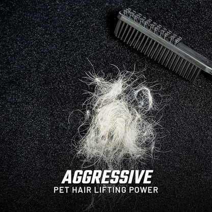 Slick Products Heavy-Duty Rubber Interior Hair Removal Brush – Automotive Carpet & Upholstery Cleaning Tool for Cars, Trucks, SUVs & RVs – Lifts Hair, Dirt & Debris from Vehicle Interiors