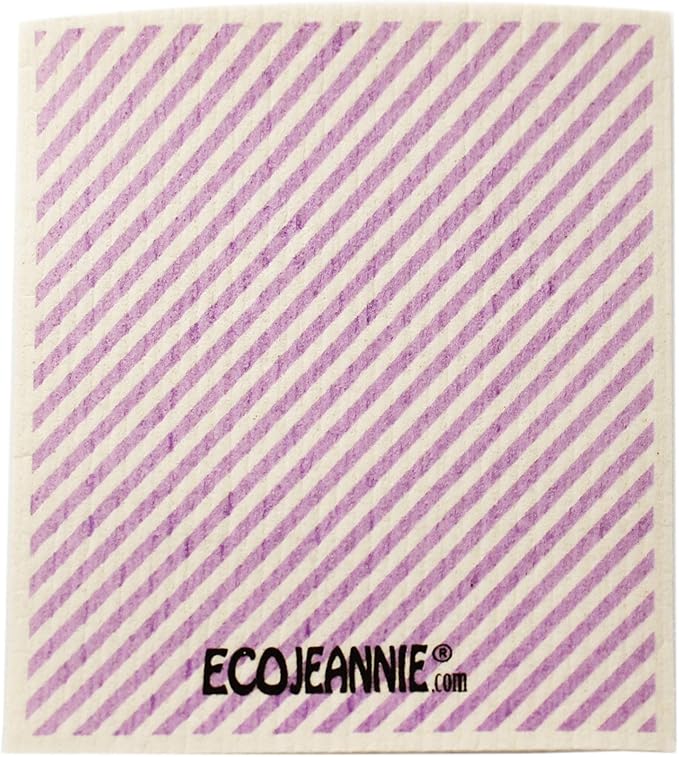 Wholesale EcoJeannie Eco-Friendly German Cleaning Cloth 100% Biodegradable Cellulose Sponge Cloths, Kitchen Cloths, GMO-Free, Reusable - Made in Germany Packaged in P.R.C. (12 Pack)