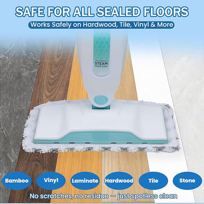 Steam Mop Replacement Pads Compatible with Shark S1000, S1000A, S1000C, S1000WM, 6 Pack Reusable Microfiber Mop Pads for Hardwood and Tile Floors, Ideal for Pet and Kid Friendly Homes