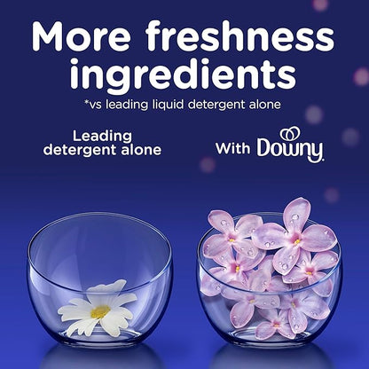 Downy Ultra Soft Fabric Softener Liquid, Calm, Lavender and Vanilla Bean, 26 fl oz, 39 Loads