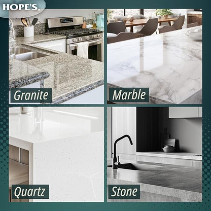 HOPE'S Perfect Granite & Marble Countertop Cleaner and Polish, Streak-Free, Ammonia-Free, 22 Ounce, Pack of 1