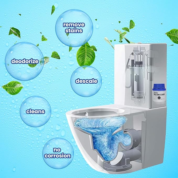Automatic Toilet Bowl Cleaner Tablets – In-Tank Toilet Cleaners for Inside the Bowl – Long-Lasting, Easy to Use, Cleans & Deodorizes – 3 Pack