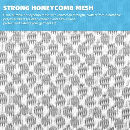 Honeycomb Mesh Laundry Bags for Delicates - 12x16 Inches Medium Washing Bags for Bras, Lingerie, Socks, Baby Clothes - Gentle Wash Protection with Zipper Closure (12)