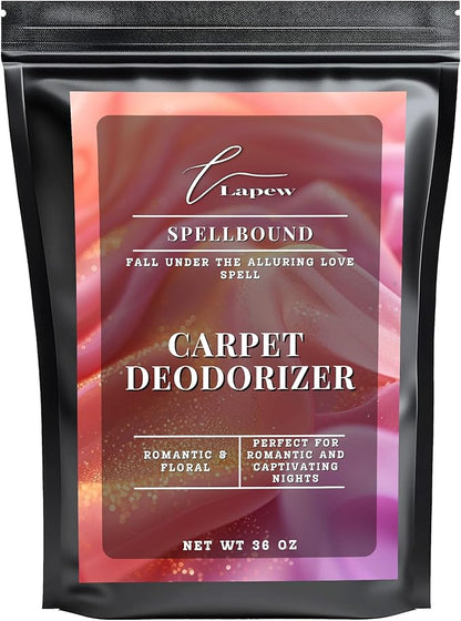 Lapew Spellbound Carpet Deodorizer Powder - Pet Safe Freshener for Vacuuming | Scented Odor Eliminator for Home | 36 oz