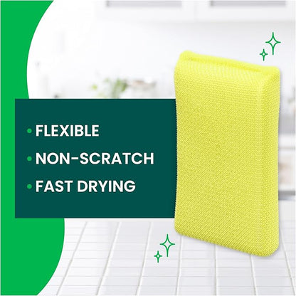 Scotch-Brite Dobie Pads, Dobie Sponge for All Purpose Cleaning of Kitchen, Bathroom, and Household, Non Scratch Dobie Cleaning Pads Safe for Non-Stick Cookware, 24 Dobie Pads