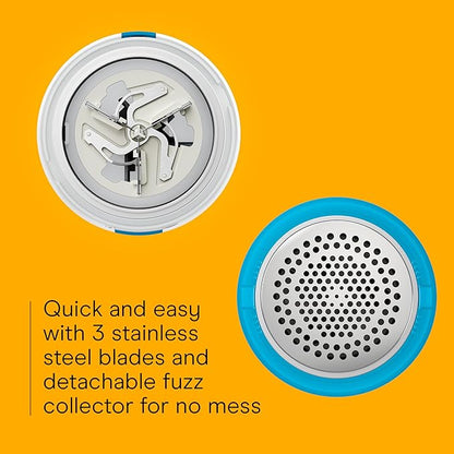 Conair Fabric Shaver, Lint Shaver for Clothing and Furniture Removes Lint, Fuzz, and Pilling, Fabric Pilling Remover with Extra-Large 2.25" Shaving Surface and 3 Stainless Steel Blades
