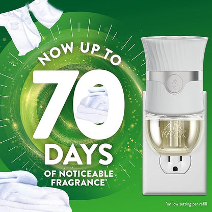 Air Wick Plug in Scented Oil Refill, 2 ct, Fresh Linen, Air Freshener, Essential Oils
