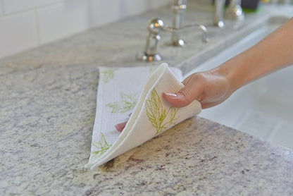Full Circle Clean Again Super Absorbent Cleaning Cloths, Tree Buds, 2 Pack