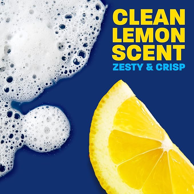 Dawn Platinum EZ-Squeeze Dish Soap Liquid, Dishwashing Liquid, Grease Removal, Upside Down Bottle, Bleach Alternative Clean Lemon, 6x18 Fl Oz Bundle