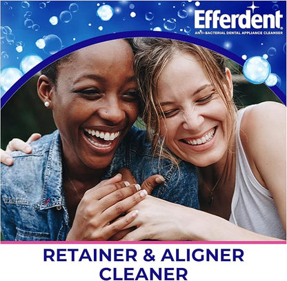 Efferdent Denture Cleaner Tablets – Dental Appliances, Aligners, Mouth Guard, and Retainer Cleaner Tablets, Minty Fresh & Clean, 126 Count
