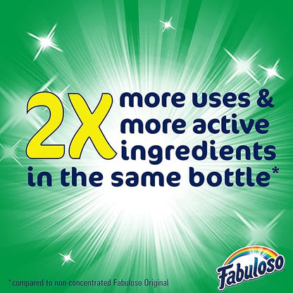 Fabuloso Multi-Purpose Cleaner, 2X Concentrated Formula, Spring Fresh Scent, 56 oz (Pack of 2)