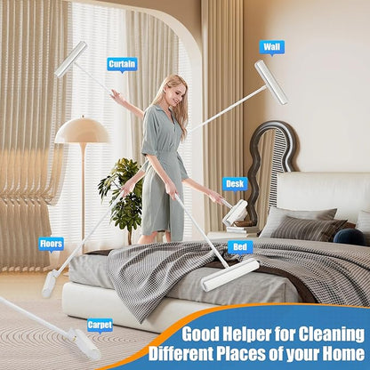 14.17" Large Lint Rollers for Pet Hair Extra Sticky, 360 Sheets Roller with Long Handle for Cleaning Carpets, Clothing, Couch, Furniture Wall Cleaner Mop Dust Remover