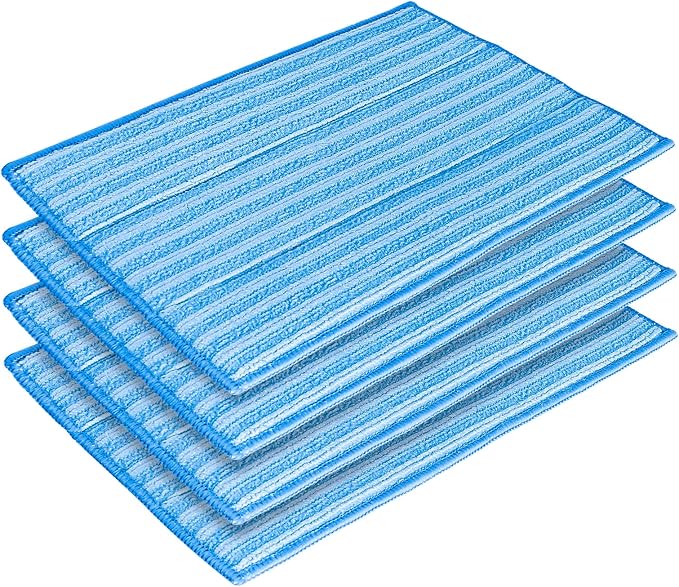 Ximoon RMF 4X Ultra Clean Pads Washable Steam Cleaning Mop Pads Replacement for Haan FS SI MS Steamers SI-40 SI-70 SI-35
