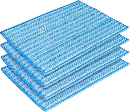 Ximoon RMF 4X Ultra Clean Pads Washable Steam Cleaning Mop Pads Replacement for Haan FS SI MS Steamers SI-40 SI-70 SI-35