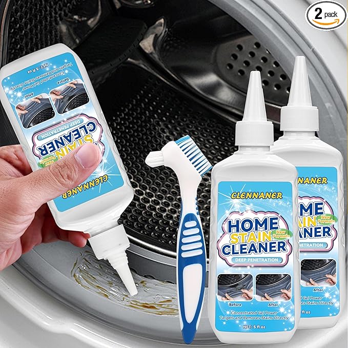 Home Cleaning Gel, 2 Pack Household Washing Machine Cleaner for Washing Machine, Refrigerator Strips, Grout Cleaner Best for Home Sink, Kitchen, Showers