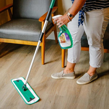 Don Aslett Clean & Brite Concentrate (1 Gallon) Floor Cleaner | Enhance Natural Shine of Hard Flooring | Safe Polish Restorer of Tile, Vinyl, Linoleum, Wood | Prevents Dulling and Damage of Surface