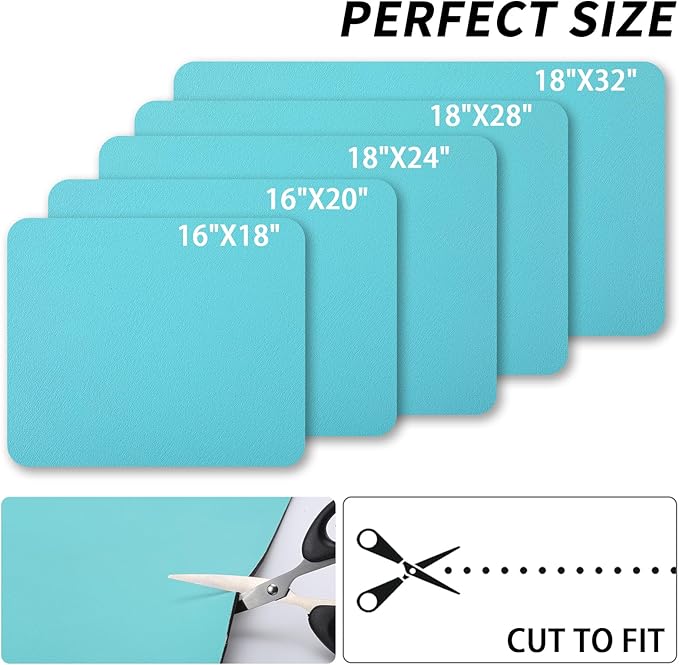 HotLive Dish Drying Mat for Kitchen Counter, Heat Resistant Drainer Mats with Non-slip Rubber Backed, Hide Stain Kitchen Super Absorbent Draining Mat, Easy to Clean Dish Rack Pad, Teal 16"x20"