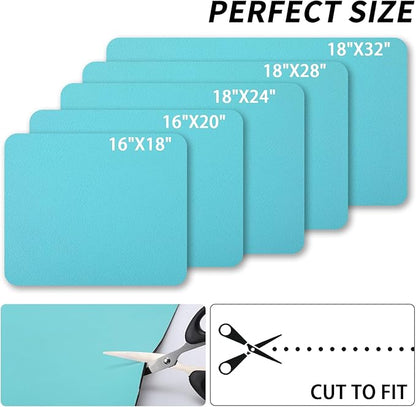 HotLive Dish Drying Mat for Kitchen Counter, Heat Resistant Drainer Mats with Non-slip Rubber Backed, Hide Stain Kitchen Super Absorbent Draining Mat, Easy to Clean Dish Rack Pad, Teal 16"x20"