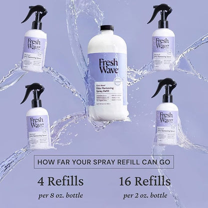 Fresh Wave Lavender Scent Odor Eliminator Spray & Air Freshener Refill, 32 fl. oz.