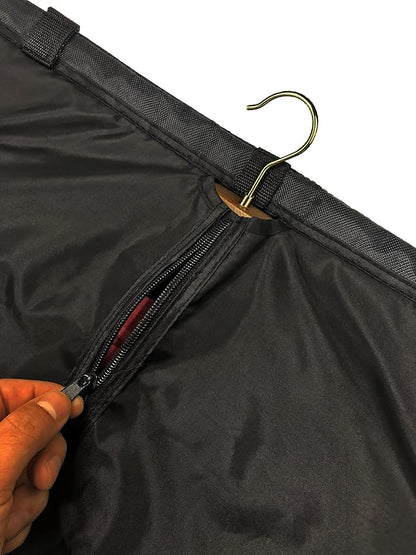 Dual-Sided Over the Door Vertical Steamboard Press Pad for Handheld Steamer, with Hanging Garment Bag for Closet Storage(double side)