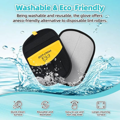 2 Pack Pet Hair Removal Glove for Dogs & Cats,Resuable Five-Finger Magic Brush,2026 Newly Upgraded Electrostatic Pet Hair Remover Gloves,Pet Hair Remover Tool for Clothes, Bed,Couch, Carpet