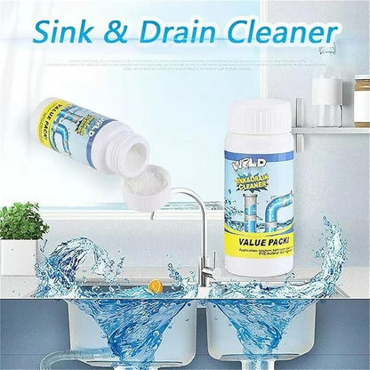 Sink and Drain Cleaner, Powerful Sink & Drain Cleaner, Foaming Clog Remover Quick Cleaning Tool for Kitchen & Bathroom (3Pcs)