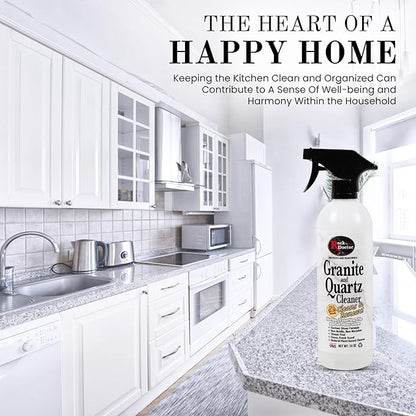 Rock Doctor Granite & Quartz Cleaner Spray 24 oz.Can, Cleans Tile, Marble, Kitchen Countertop, and Natural Stone Surfaces, Streak-Free Shine Pack of 2