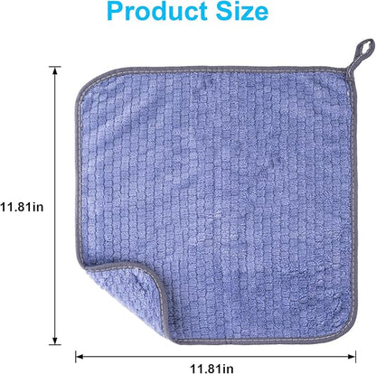 Microfiber Cleaning Cloth,10 Pack Cleaning Towels for Dish Drying Washing, 12"X12" Soft Absorbent, Streak-Free, Lint-Free, Reusable Microfiber Cloth Rags for Car, House, Kitchen(Assorted Color)