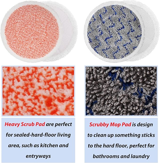 10 Pack Upgraded S8201 S8001 S7001 S7201 S7005 Mop Fit for Shark Steam Mop Replacement Pads S7000 Series, S7000 S7000AMZ S7001TGT Steam & Scrub All-in-One Scrubbing Mop for Model XKITP7000