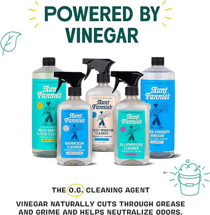 Aunt Fannie's Extra Strength Cleaning Vinegar, Multipurpose Household Cleaner, No Added Scents, Dyes, or Other Additives, 32 oz, Pack of 3
