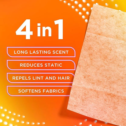 Bounce Intense Dryer Sheets, Vibrant Fresh, 80 Count, Scent Boosting Dryer Sheet Formulated to Fight Wrinkles and Static