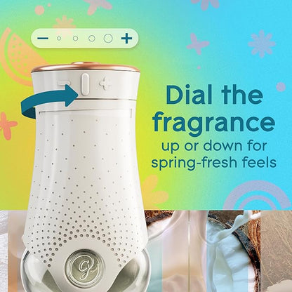 Glade PlugIns Scented Oil Air Freshener, Cool Coconut Limited Edition, 3.35 oz Total, 5 Refills
