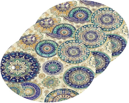 Mandala Kitchen Scrub Sponges, Pop-up Kitchen Cleaning Sponges Reusable Dish Washing Sponges for Bathroom Household Cleaning 3 Pack - Non Scratch Scrubber