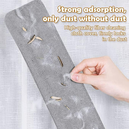 Retractable Gap Dust Cleaner, Under Refrigerator/Sofa Cleaning Tool, Microfiber Gap Duster with Extendable Pole 32-100 Inches, Suitable for Underneath Cleaning of Furniture, Fridges, Couch, Bed Gray