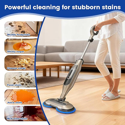 2 Pack Replacement Brush Heads for Shark, Brush Heads for Shark Compatible with S8201, S8001, S7001, S7201 - Steam Mop Pads with Nylon, Deep Clean Hardwood & Tile Floors, Scratch-Free- (Blue)